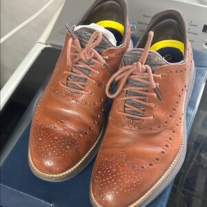 Cole Haan Tan Brogue Oxfords